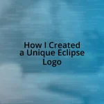 How I Created a Unique Eclipse Logo